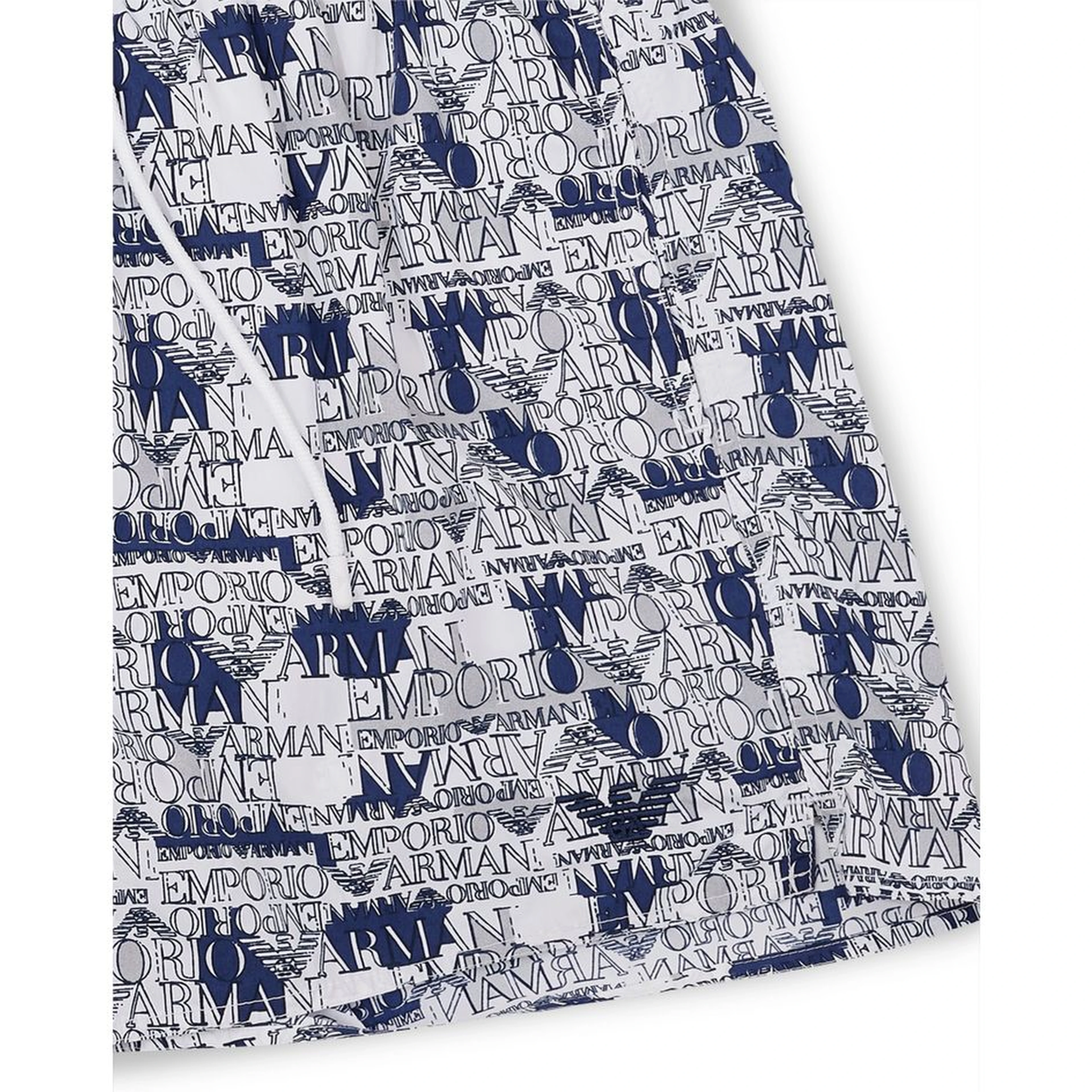 White Polyester Swim Shorts