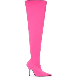 Over-the-knee high-heeled boots