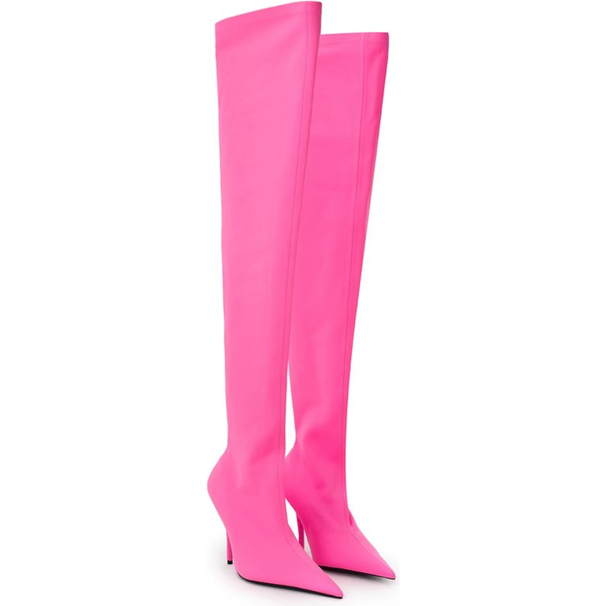 Over-the-knee high-heeled boots