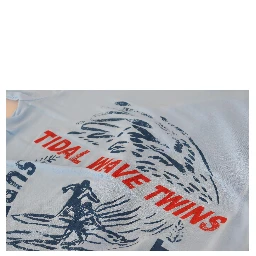 Blue Printed Viscose Long Sleeves Cover Up Dress