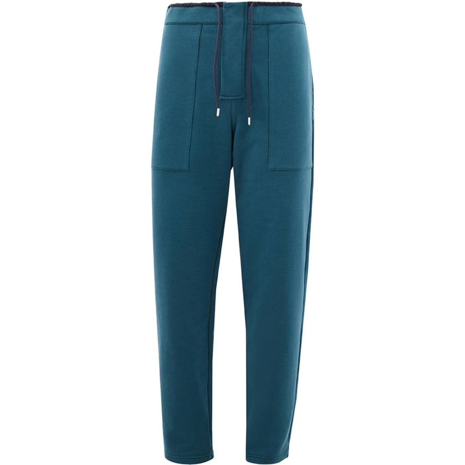 Blue Cotton Athletic Pants