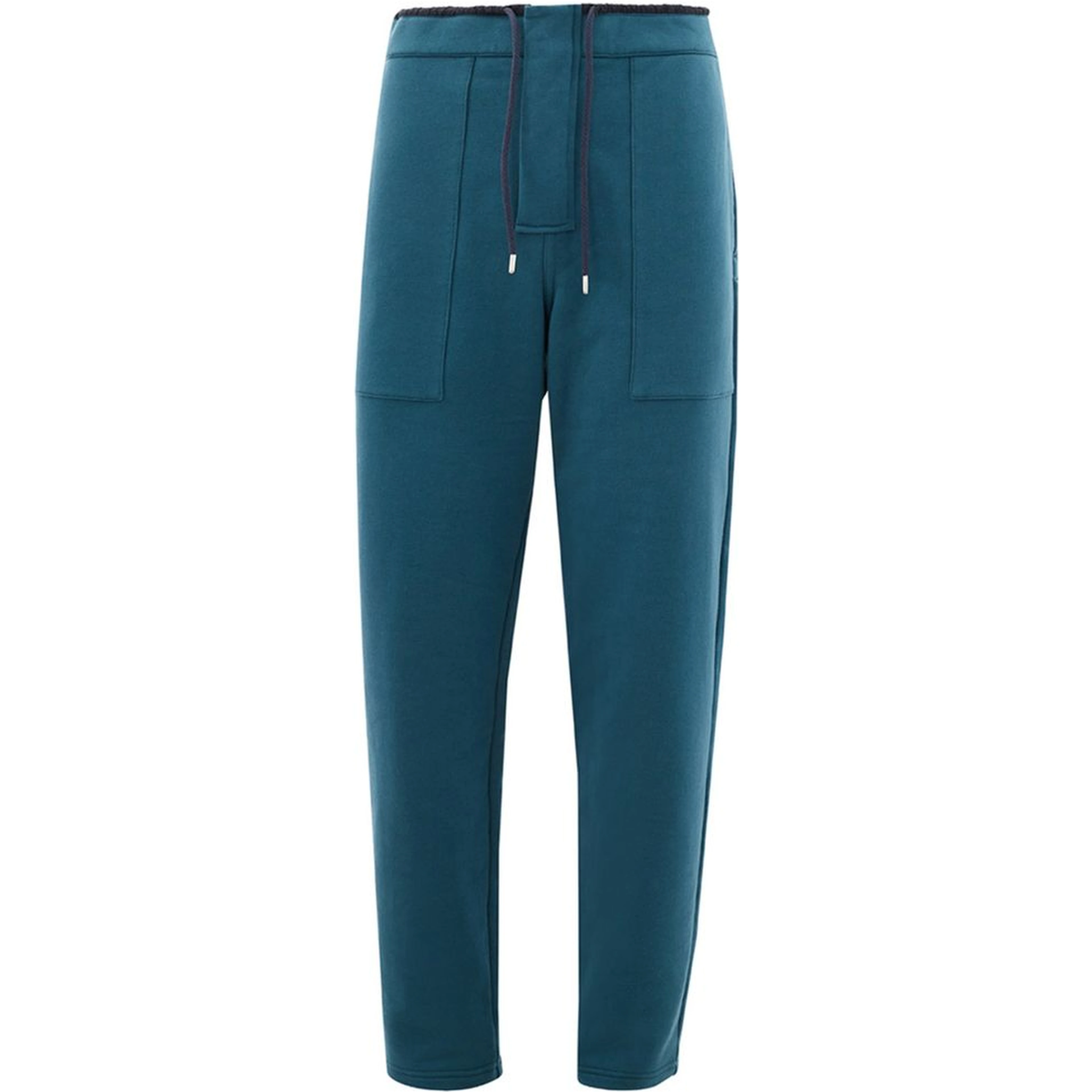 Blue Cotton Athletic Pants