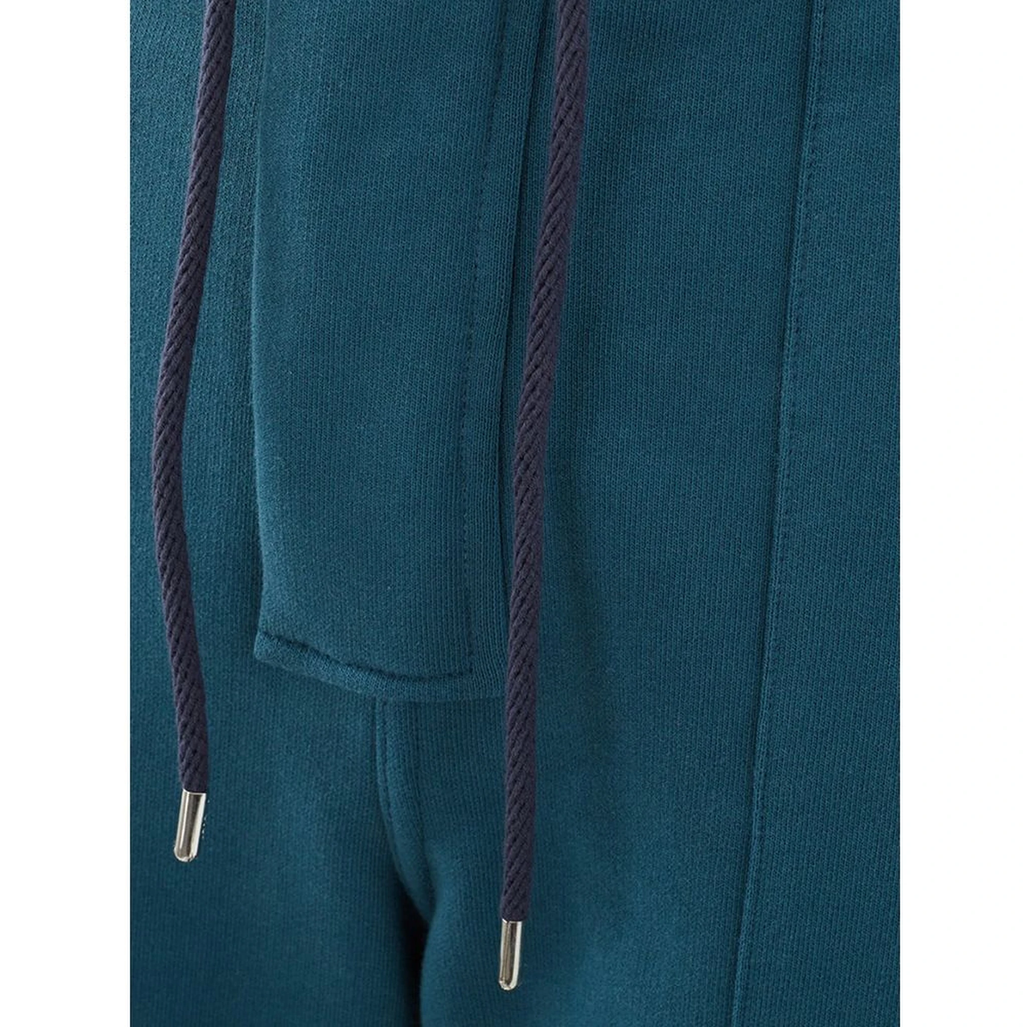 Blue Cotton Athletic Pants
