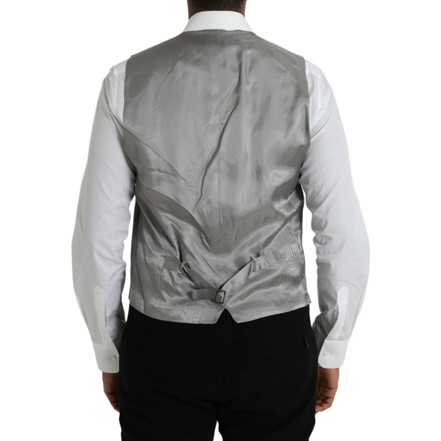 Light Gray Wool Formal Dress Waistcoat Vest