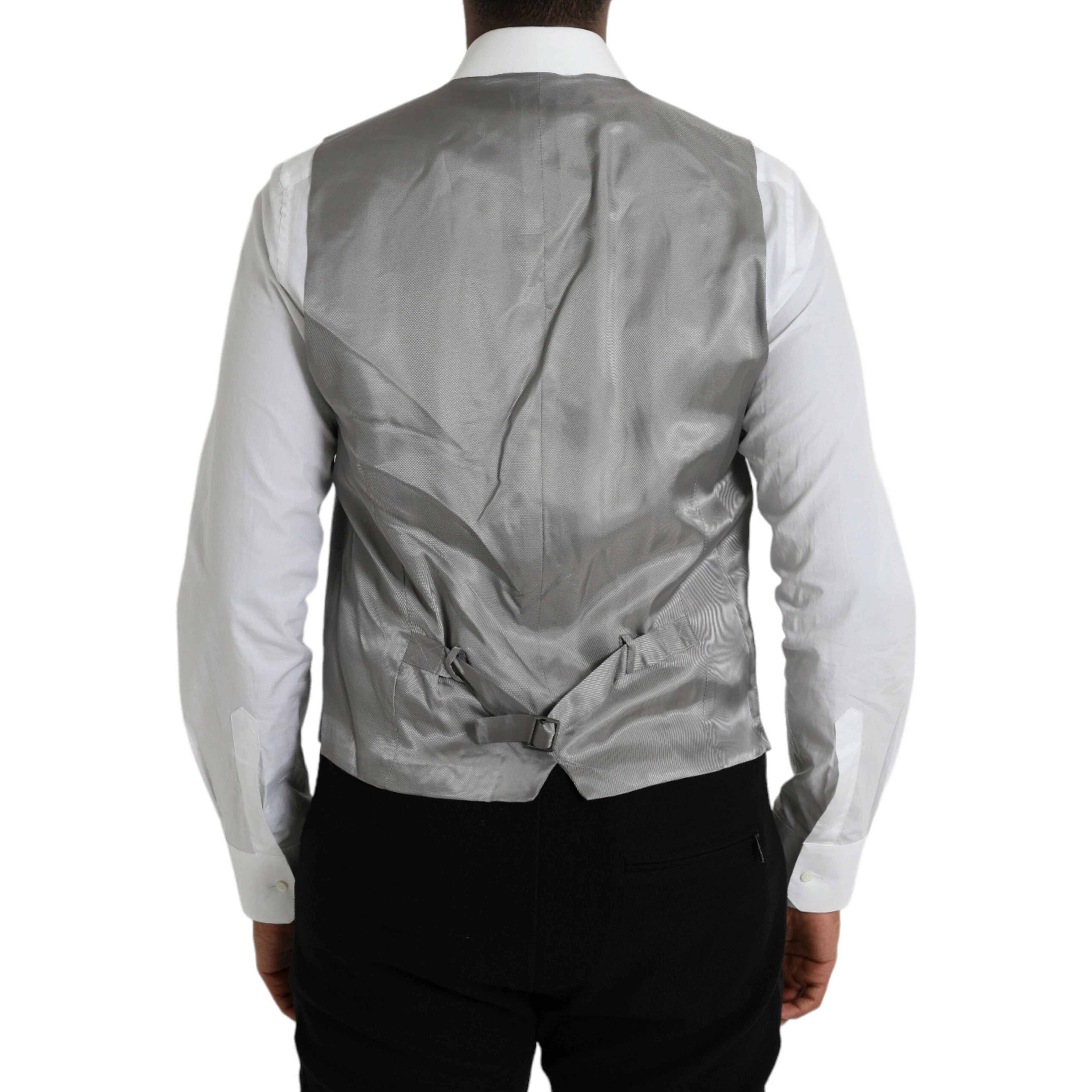 Light Gray Wool Formal Dress Waistcoat Vest