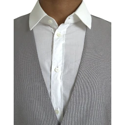 Light Gray Wool Formal Dress Waistcoat Vest