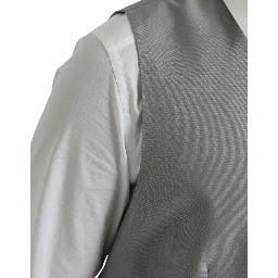 Light Gray Wool Formal Dress Waistcoat Vest