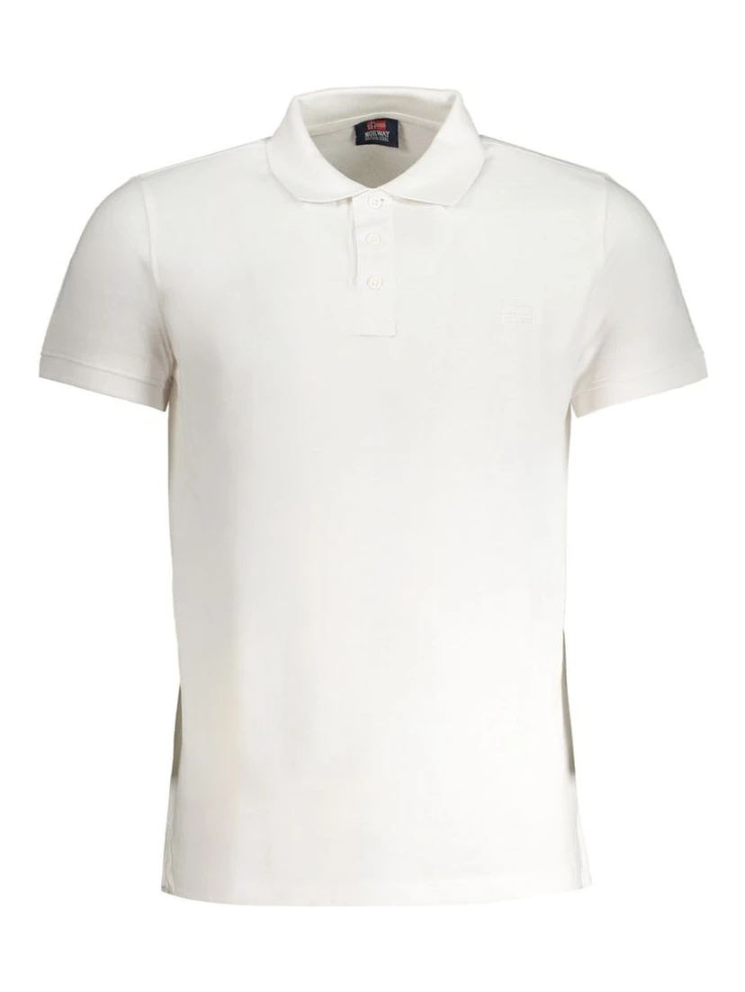 White Cotton Polo Shirt