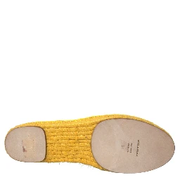 Yellow Taormina Lace Espadrille Loafers Flats Shoes