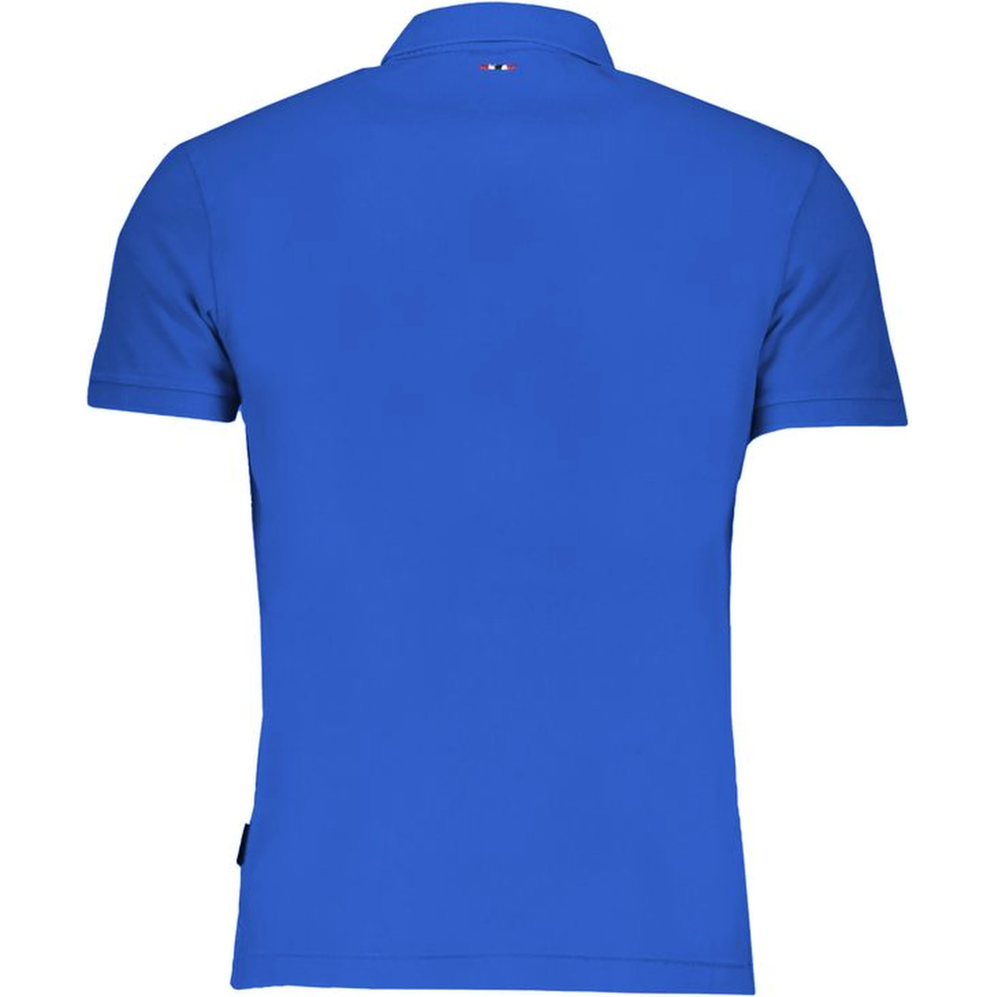 Blue Cotton Polo Shirt
