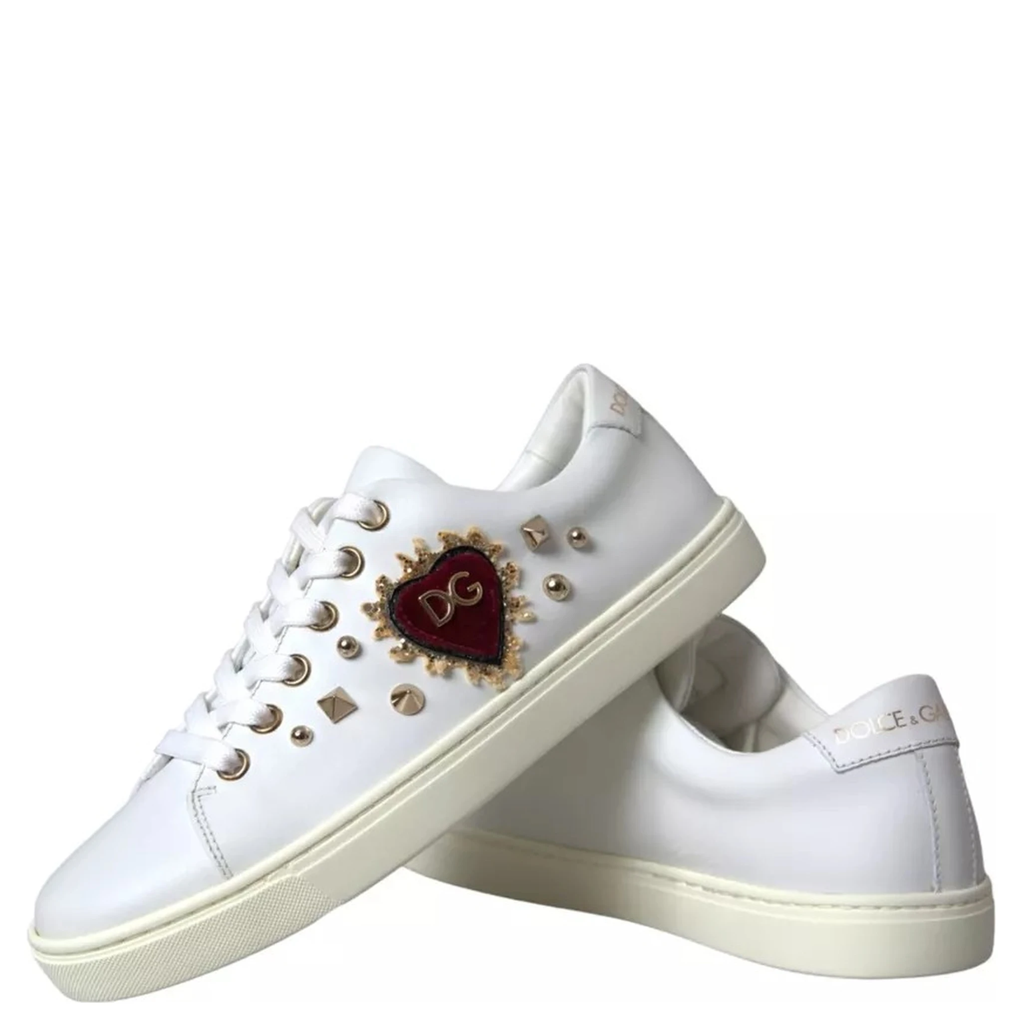 White Portofino Sacred Heart Sneakers Women Shoes