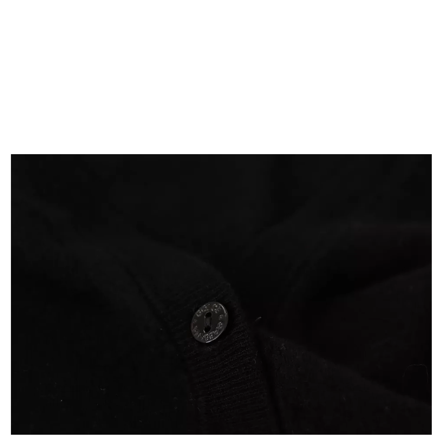 Black Wool Knit Button Down Cardigan Sweater