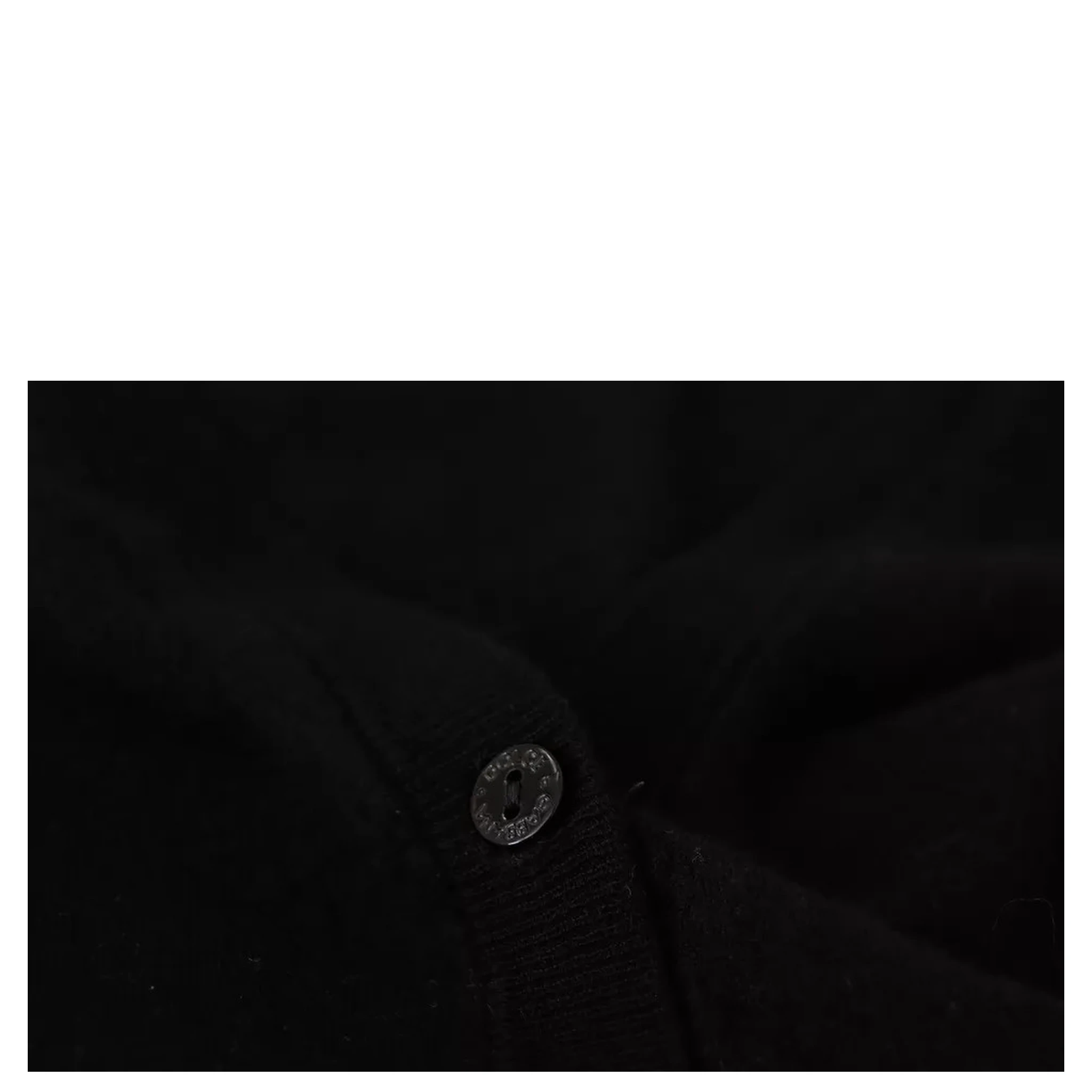 Black Wool Knit Button Down Cardigan Sweater