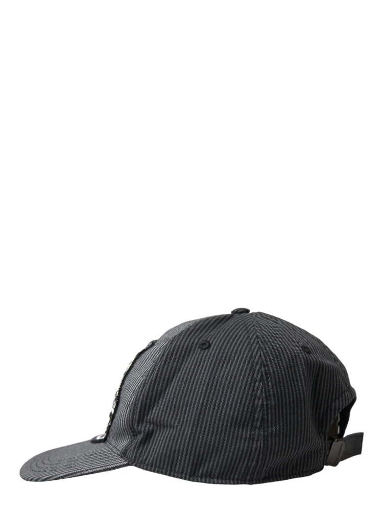 Black Cotton Embellished Baseball Hat Men alternative
