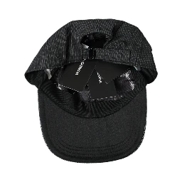 Black Cotton Embellished Baseball Hat Men