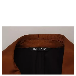 Bronze Monkey Print Silk Slim Jacket Blazer