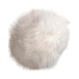 White Acrylic Fur Womens Bucket Hat