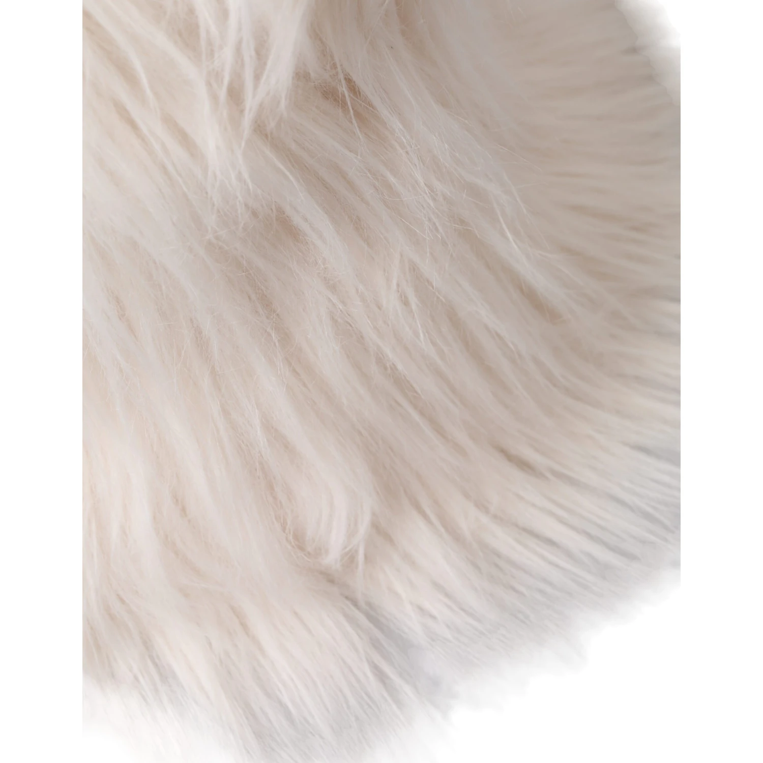 White Acrylic Fur Womens Bucket Hat