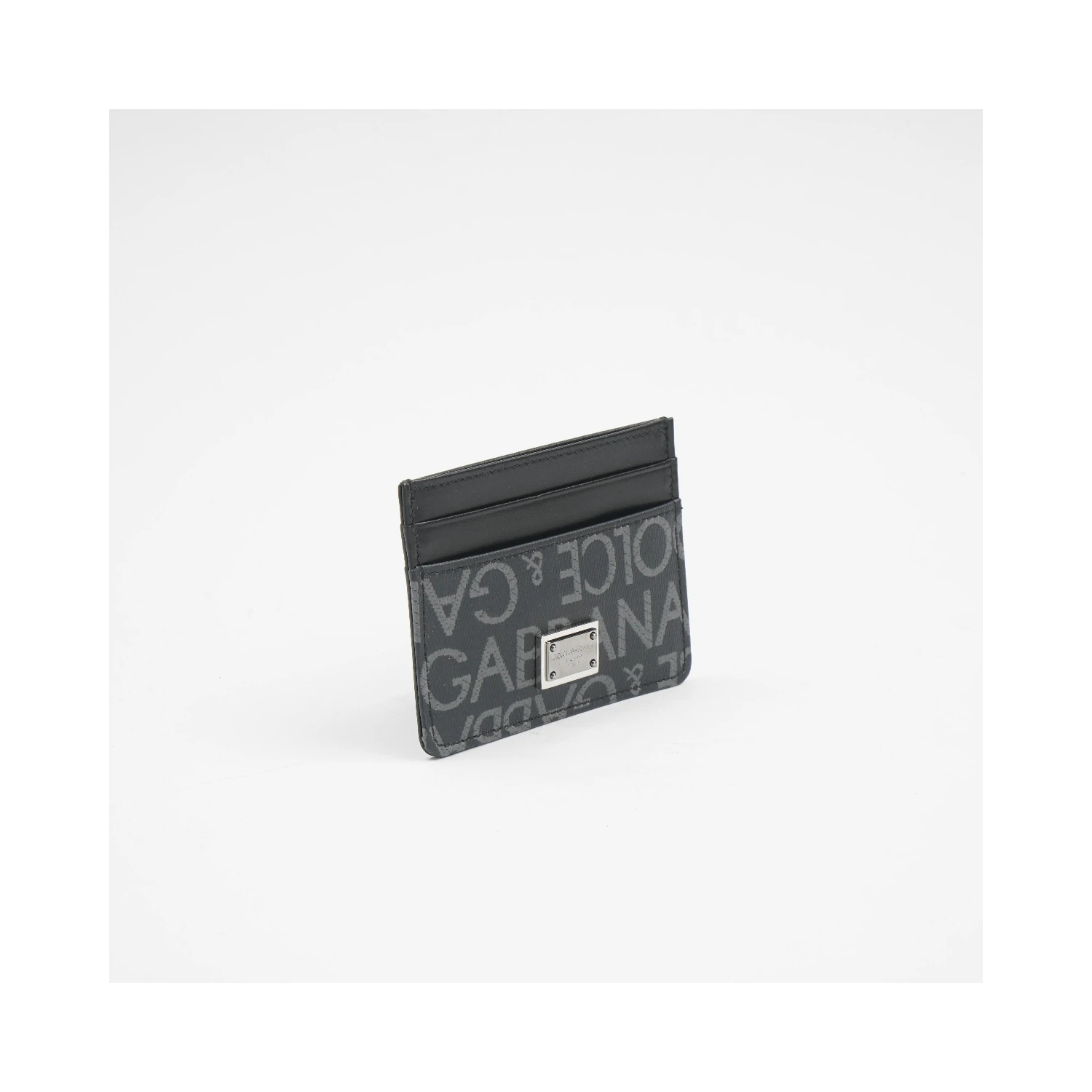 Logo-Tag Leather Card Holder