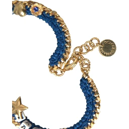 Gold Tone Brass Chain Iam The Star Bracelet