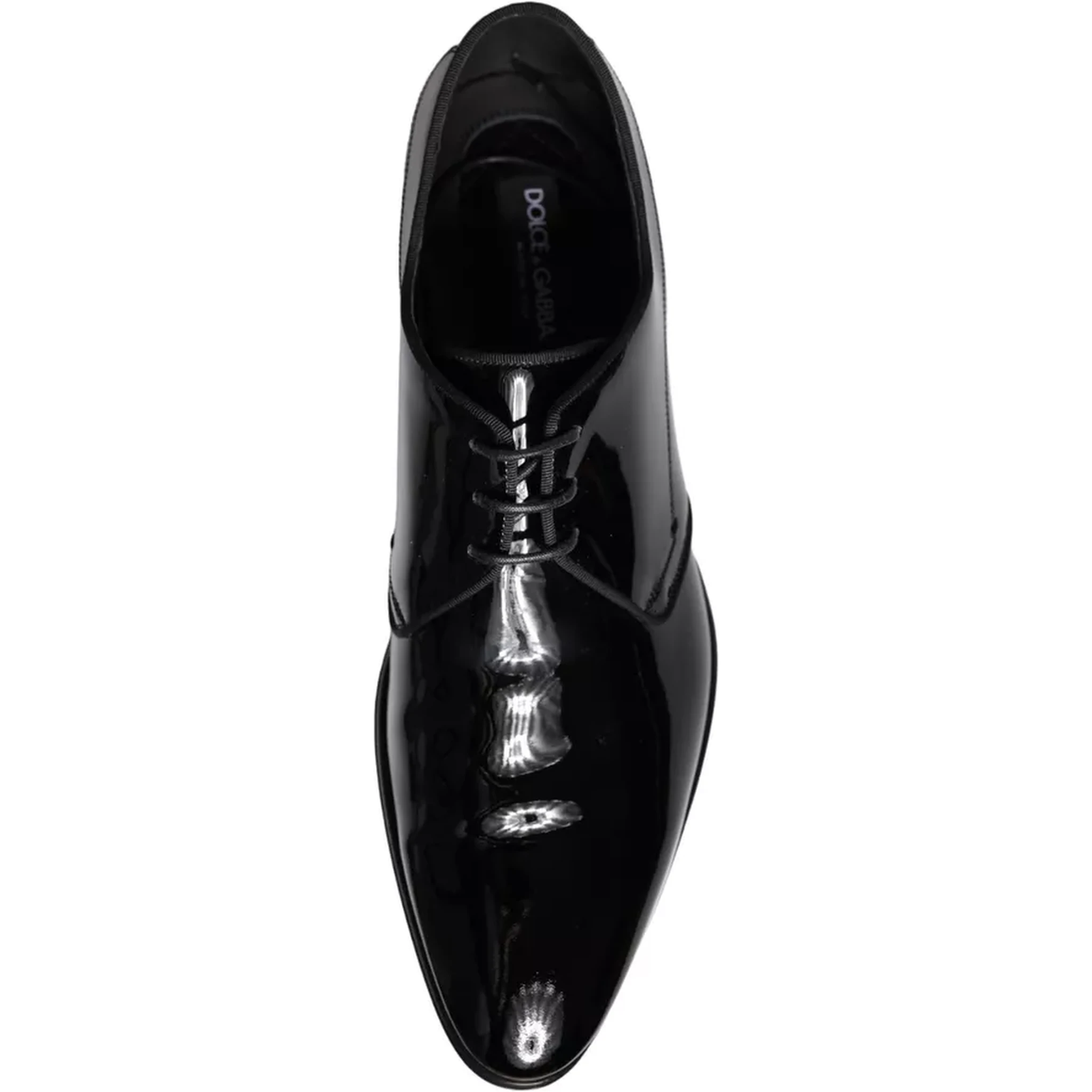 Black Calfskin Leather Derby Men Dress Shoes