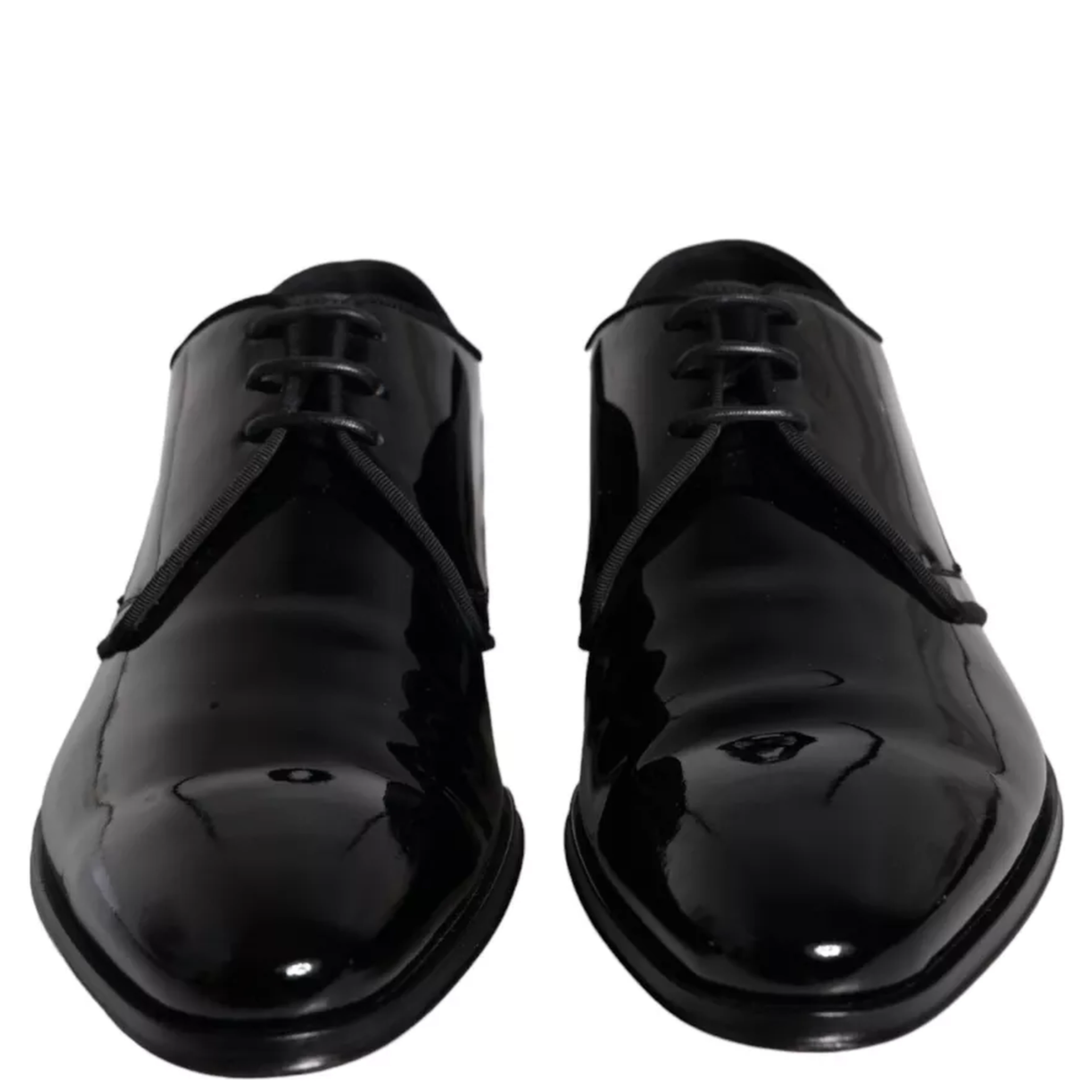 Black Calfskin Leather Derby Men Dress Shoes