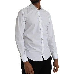 White Cotton Long Sleeve Dress MARTINI Shirt