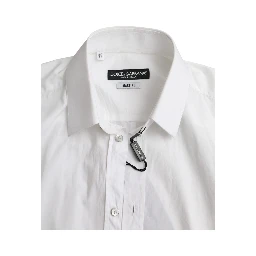 White Cotton Long Sleeve Dress MARTINI Shirt