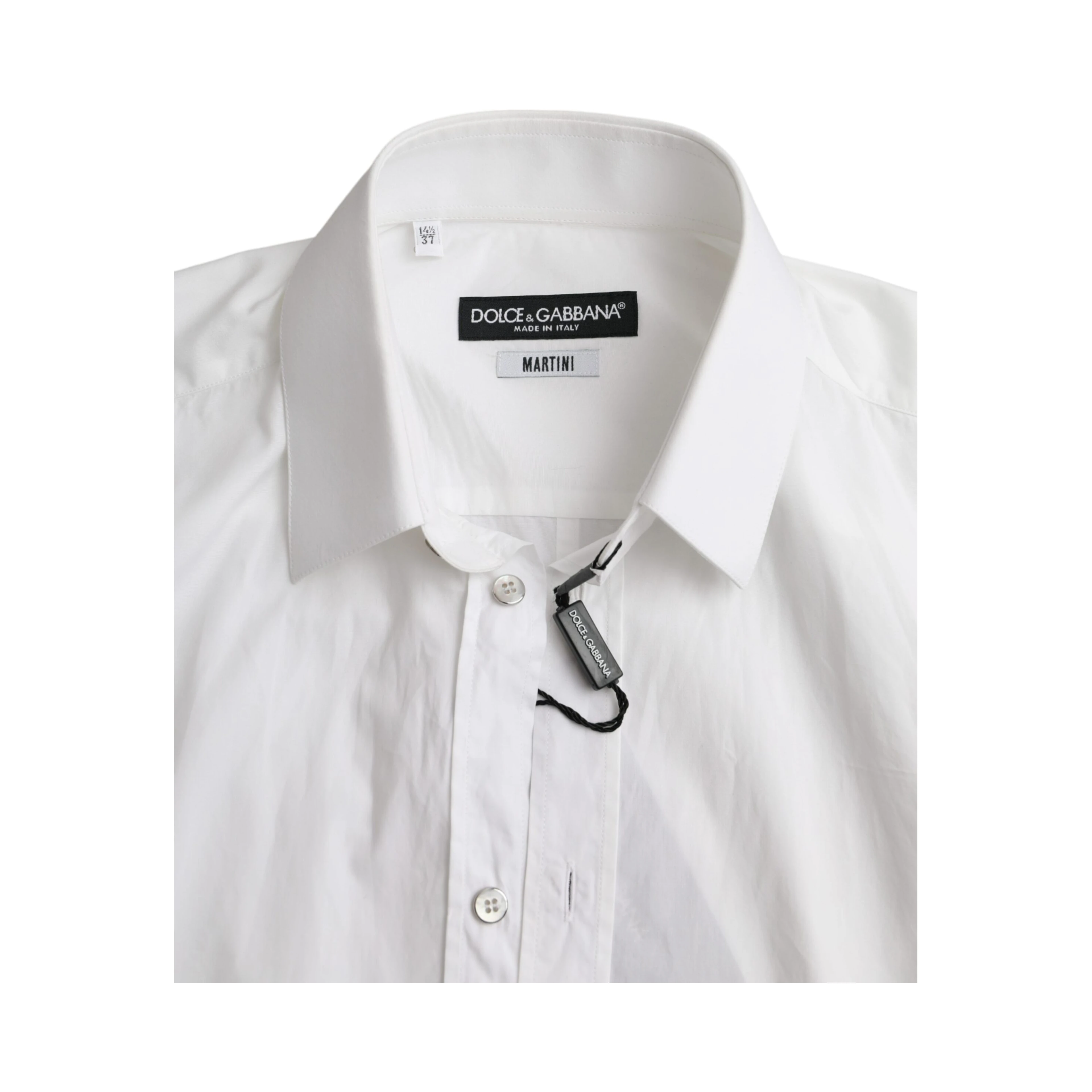 White Cotton Long Sleeve Dress MARTINI Shirt