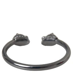 Black Rhodium Lion Bangle Bracelet Women