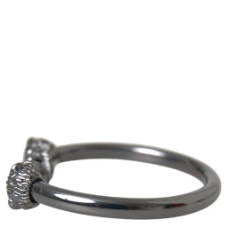 Black Rhodium Lion Bangle Bracelet Women
