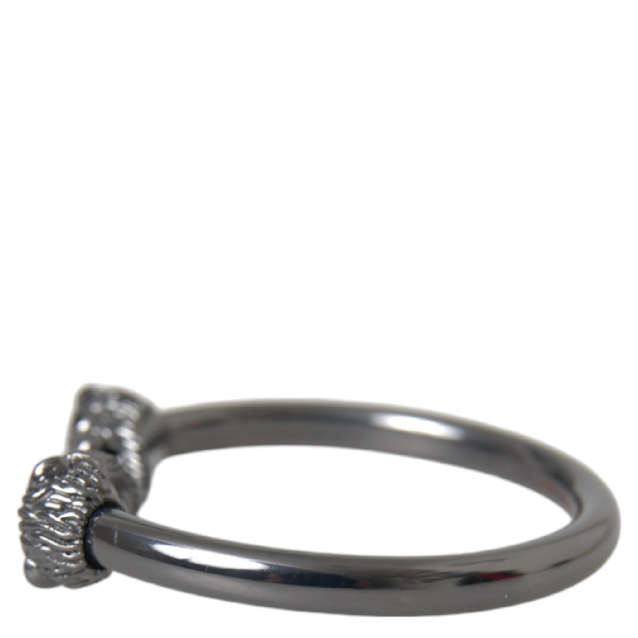 Black Rhodium Lion Bangle Bracelet Women