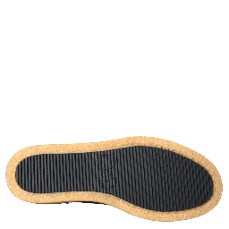 Brown Black Fur Leather Loafers Men Shoes