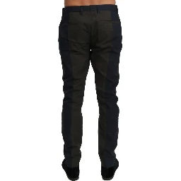 Blue Gray Stripes Trouser Cotton Pants