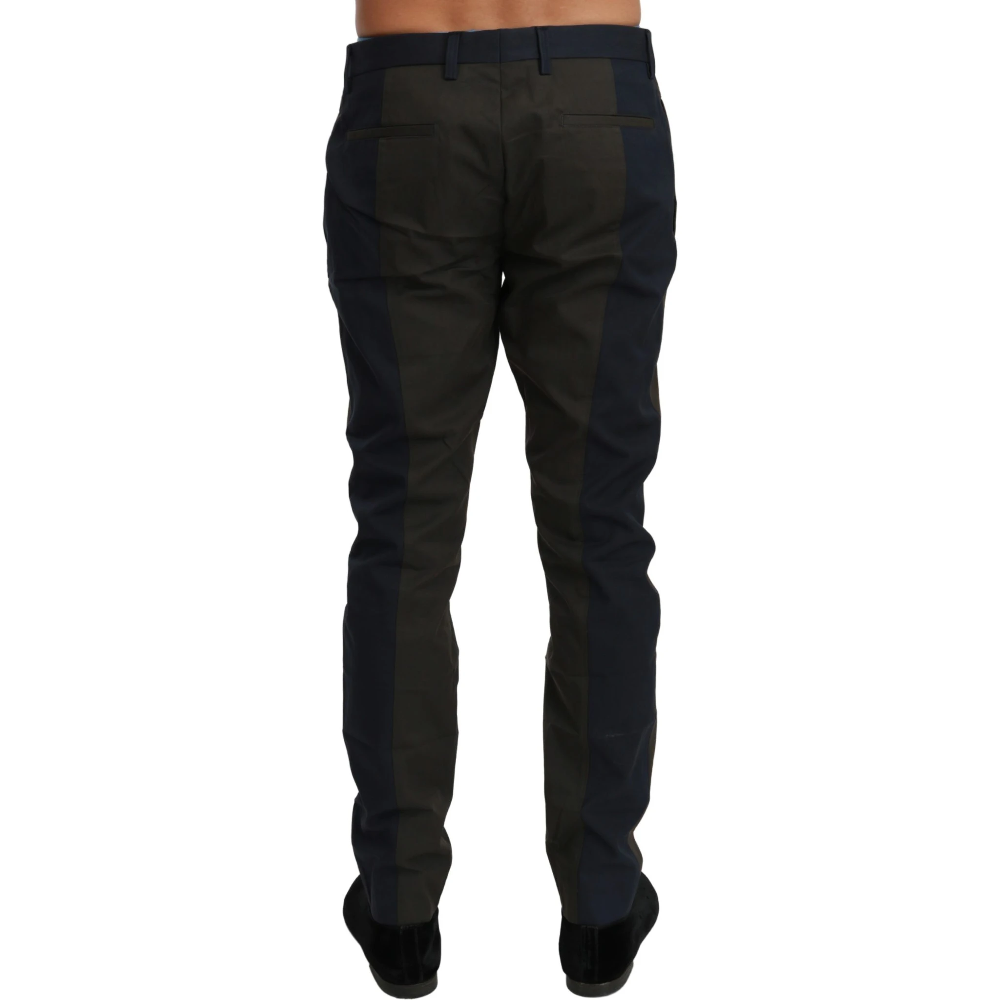 Blue Gray Stripes Trouser Cotton Pants