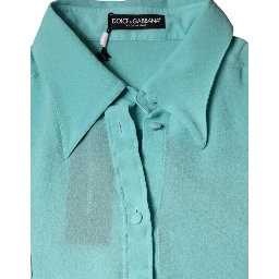 Multicolor Long Sleeve Button Blouse Top