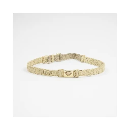 Enamel-logo Clasp Fastened Belt