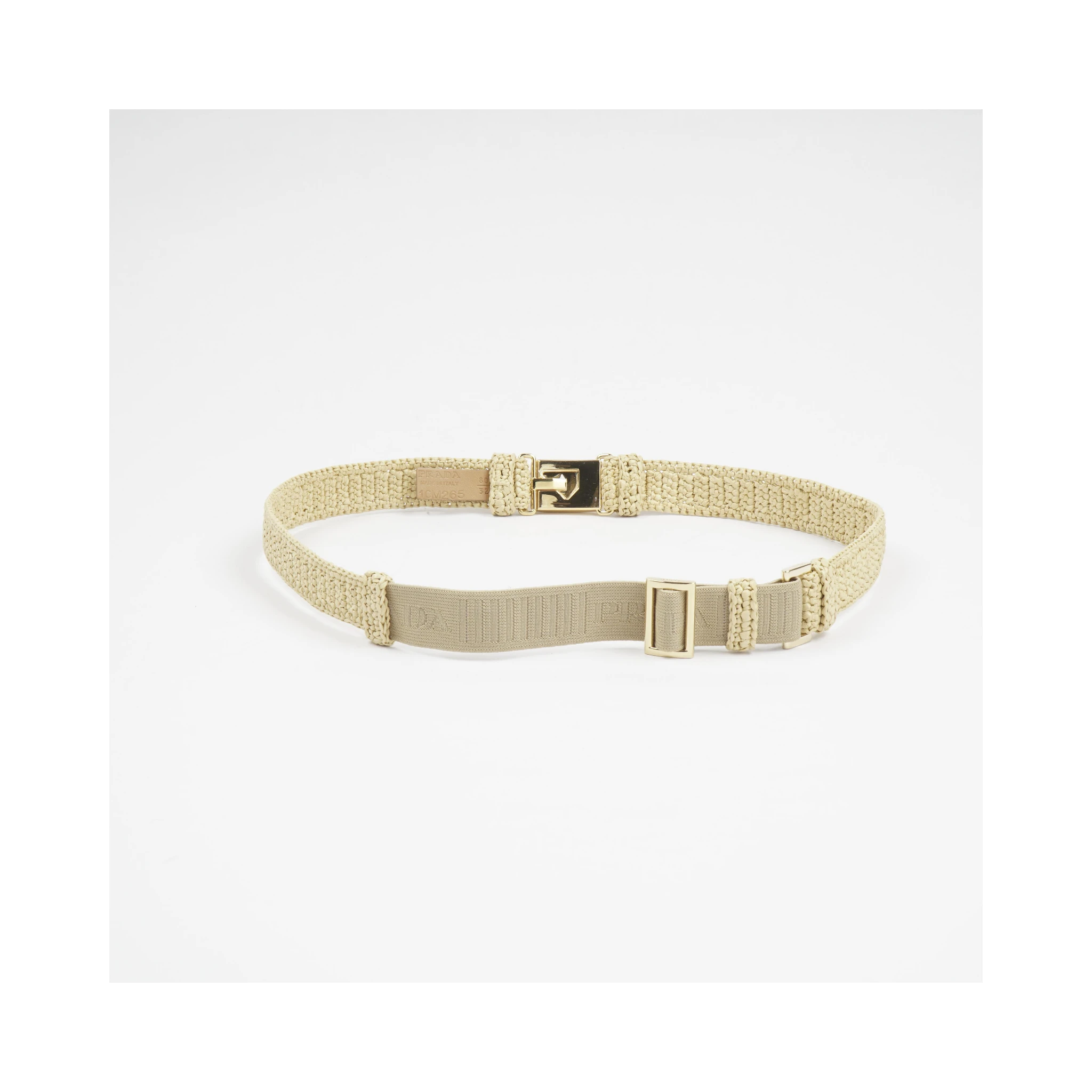 Enamel-logo Clasp Fastened Belt