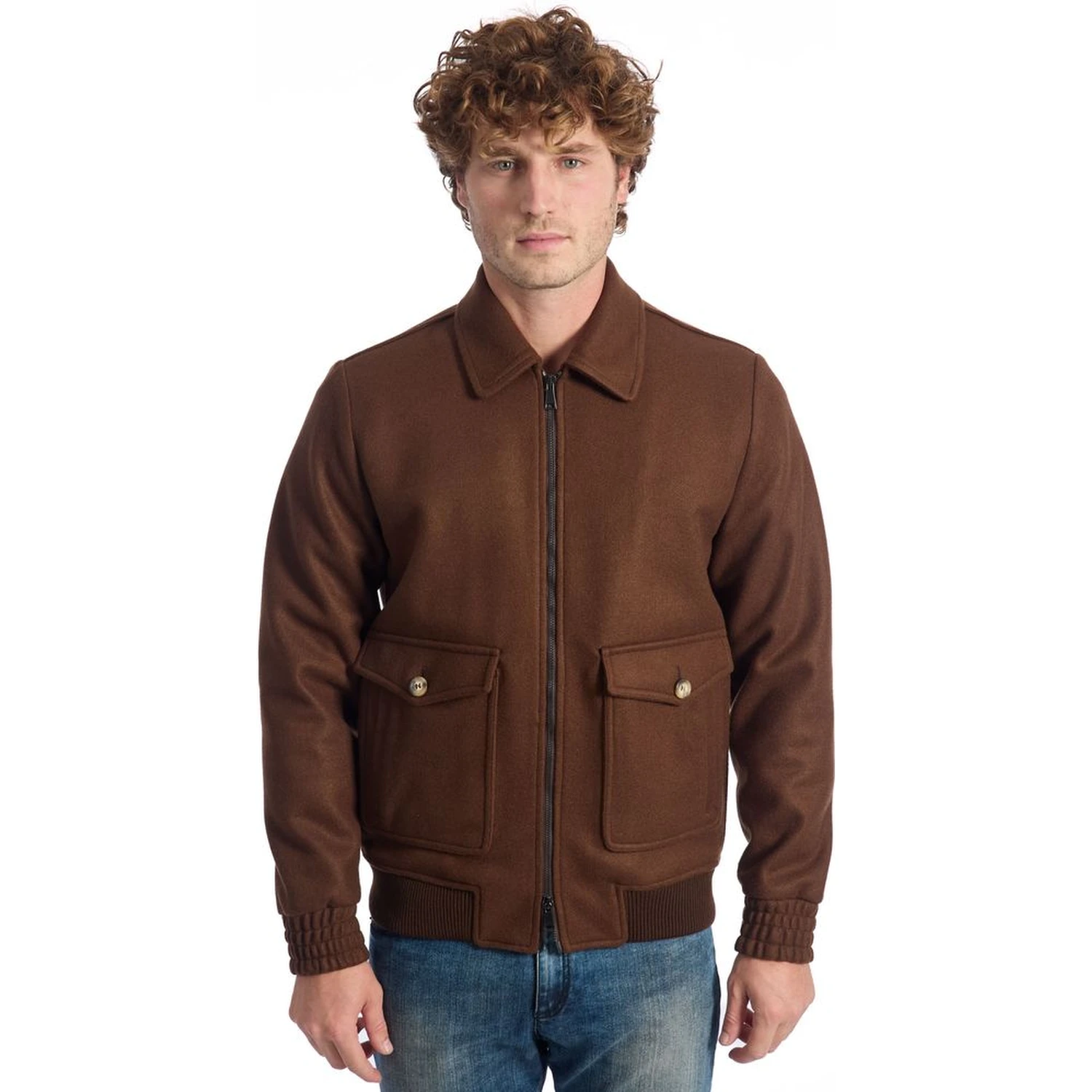 Brown Wool Jackets & Coat