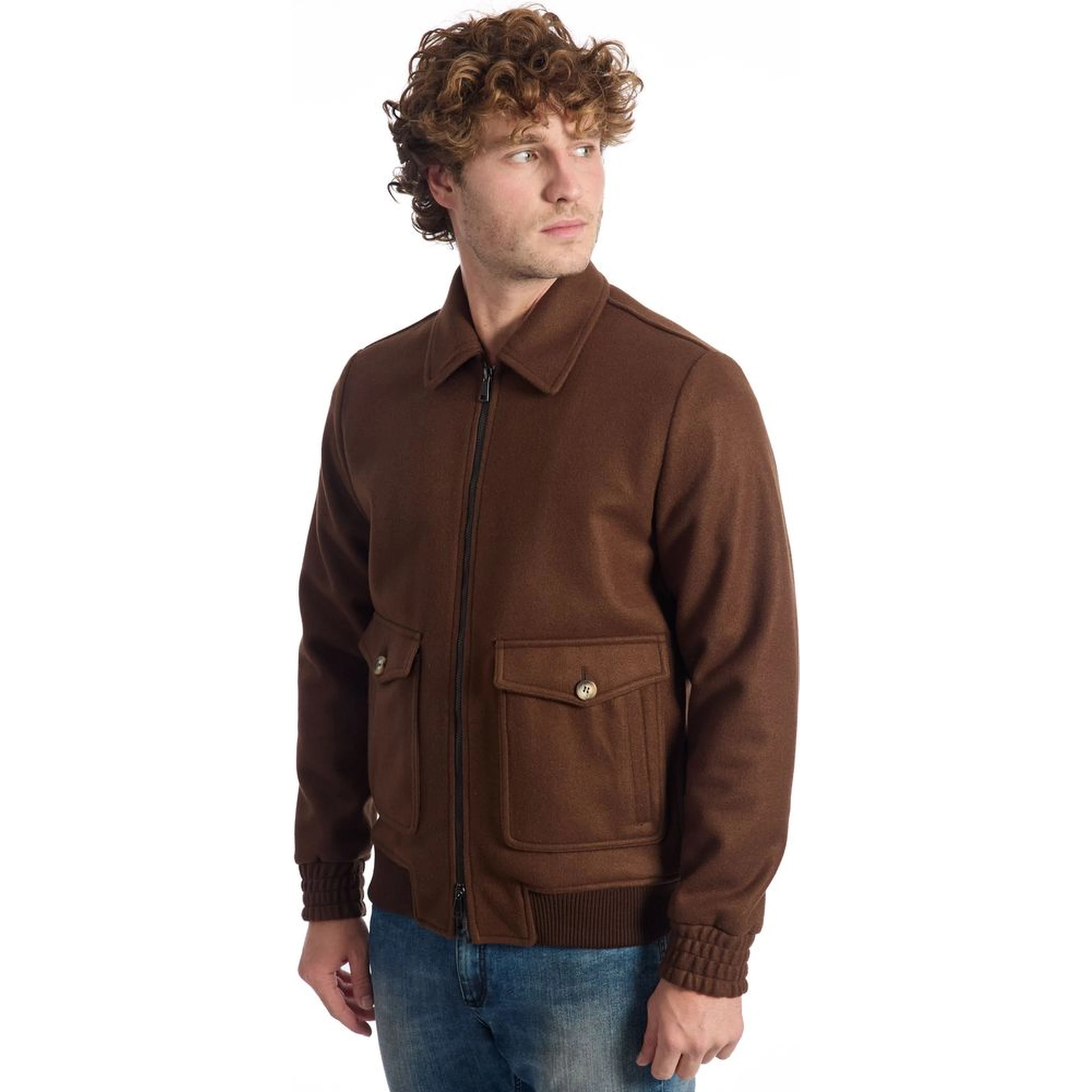 Brown Wool Jackets & Coat