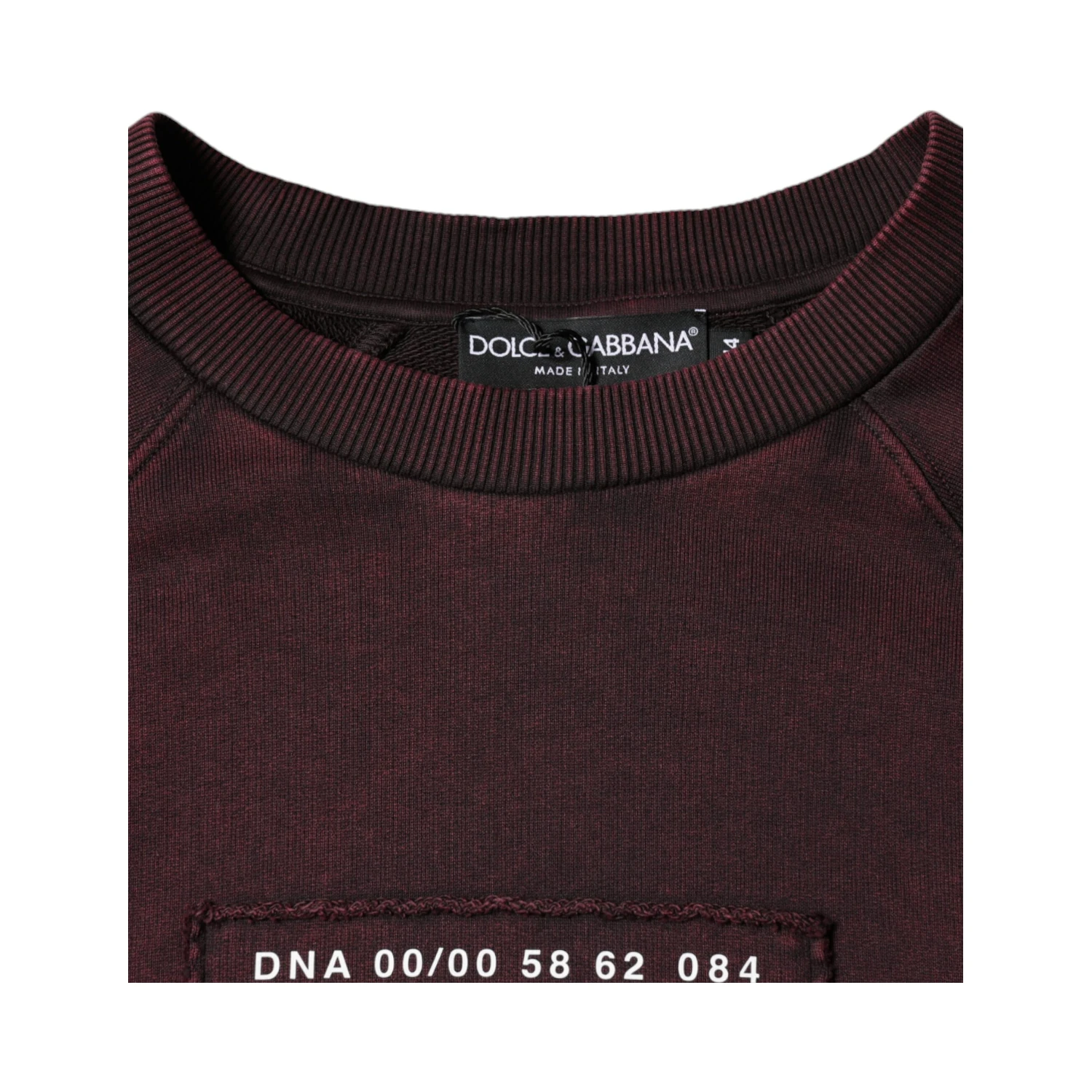 Maroon Logo Crew Neck Men Sweatshirt Sweater