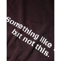 Maroon Logo Crew Neck Men Sweatshirt Sweater