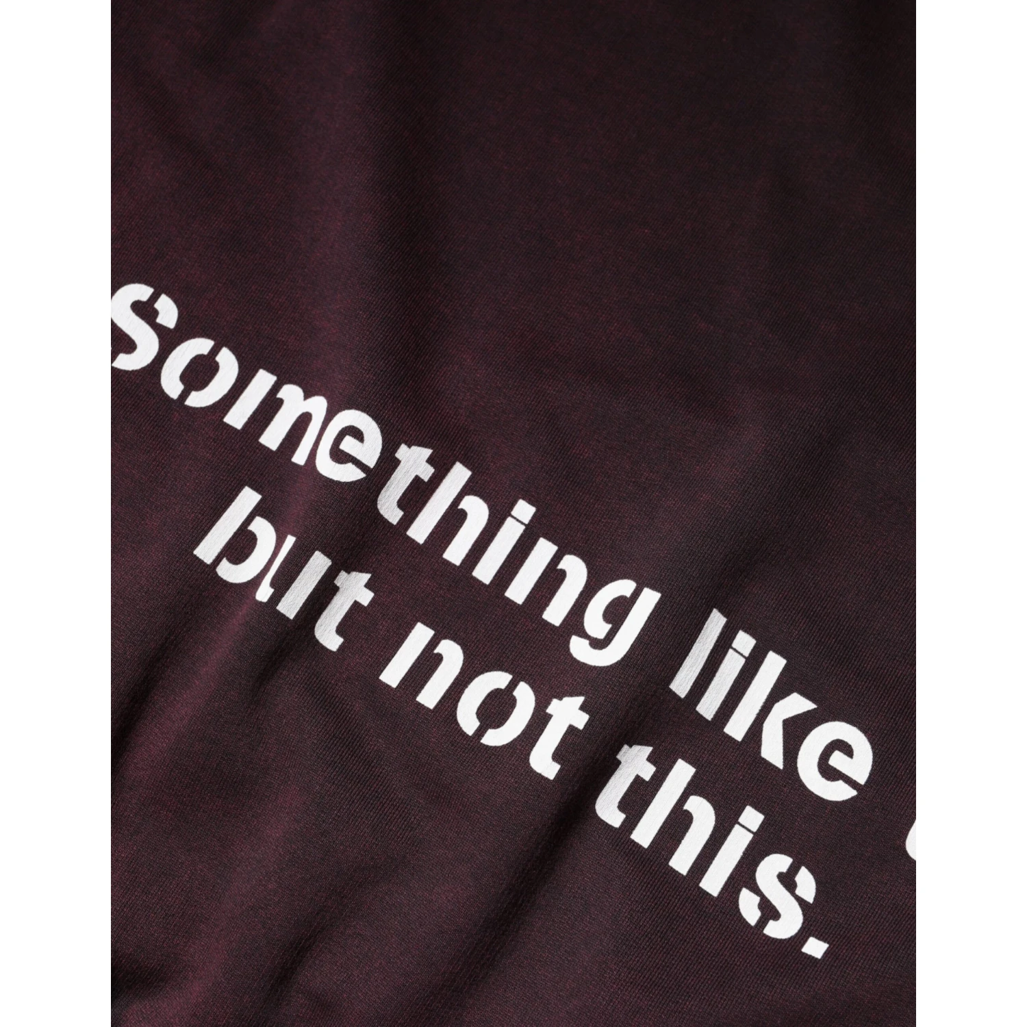 Maroon Logo Crew Neck Men Sweatshirt Sweater
