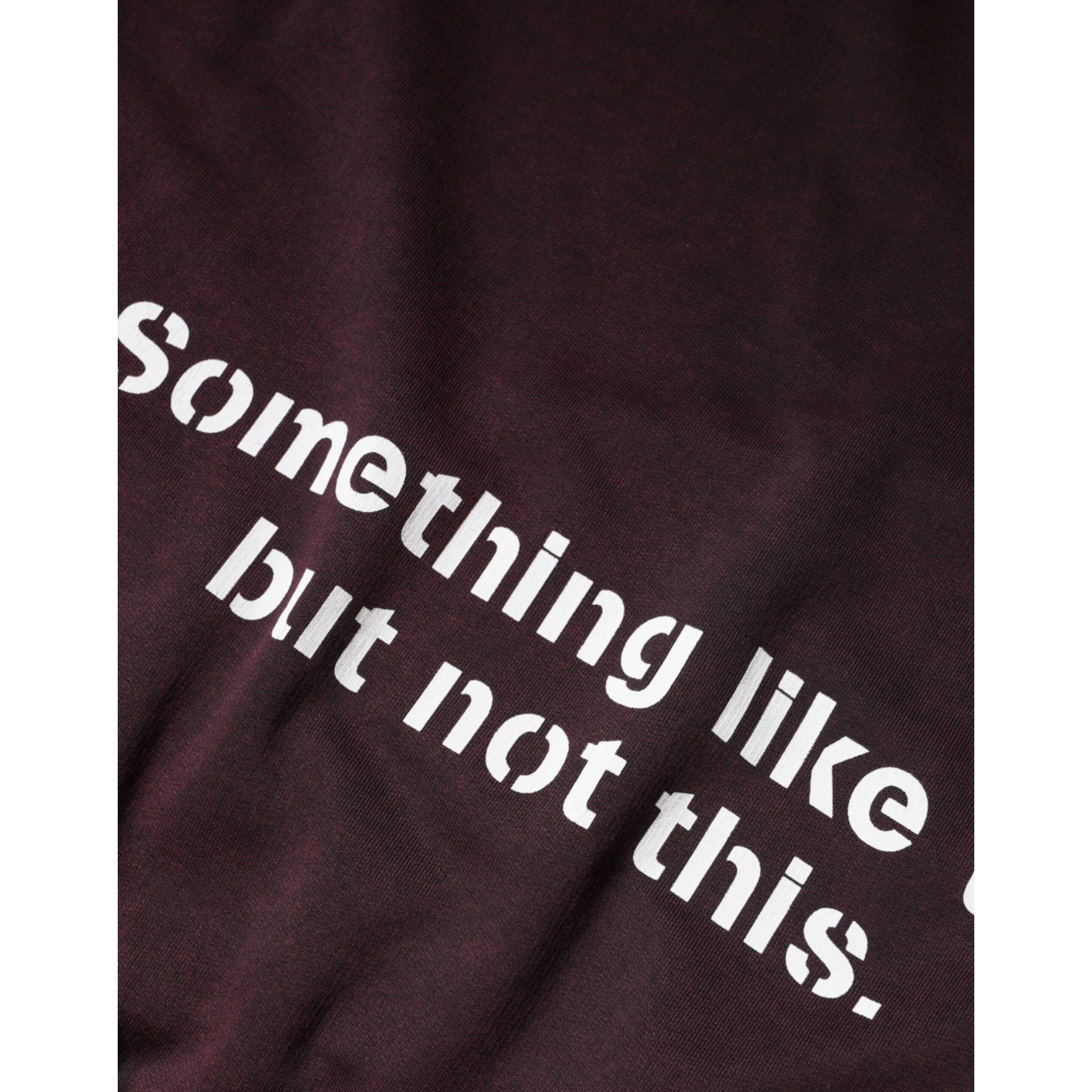 Maroon Logo Crew Neck Men Sweatshirt Sweater
