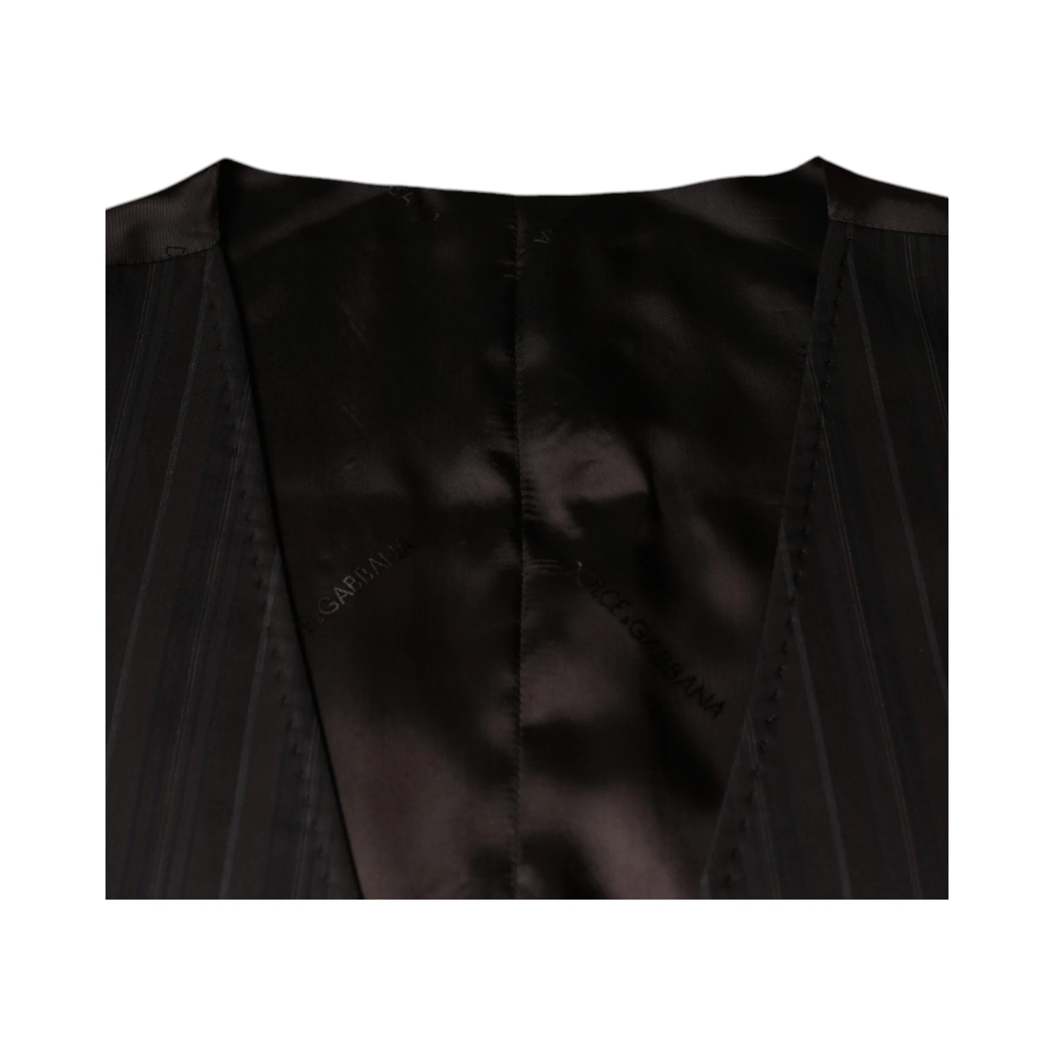 Black Cotton Waistcoat Dress Formal Vest