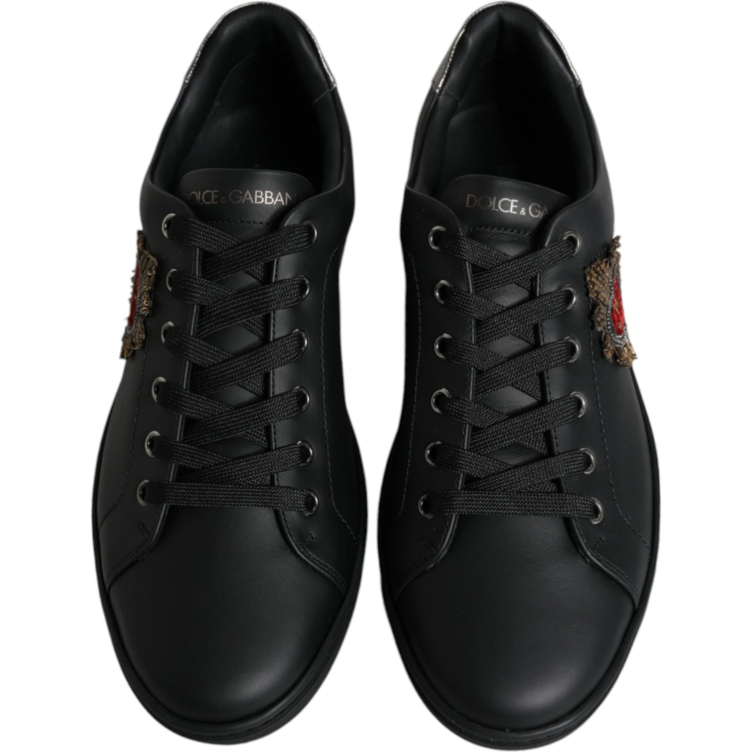 Black London Sacred Heart Men Sneakers Shoes