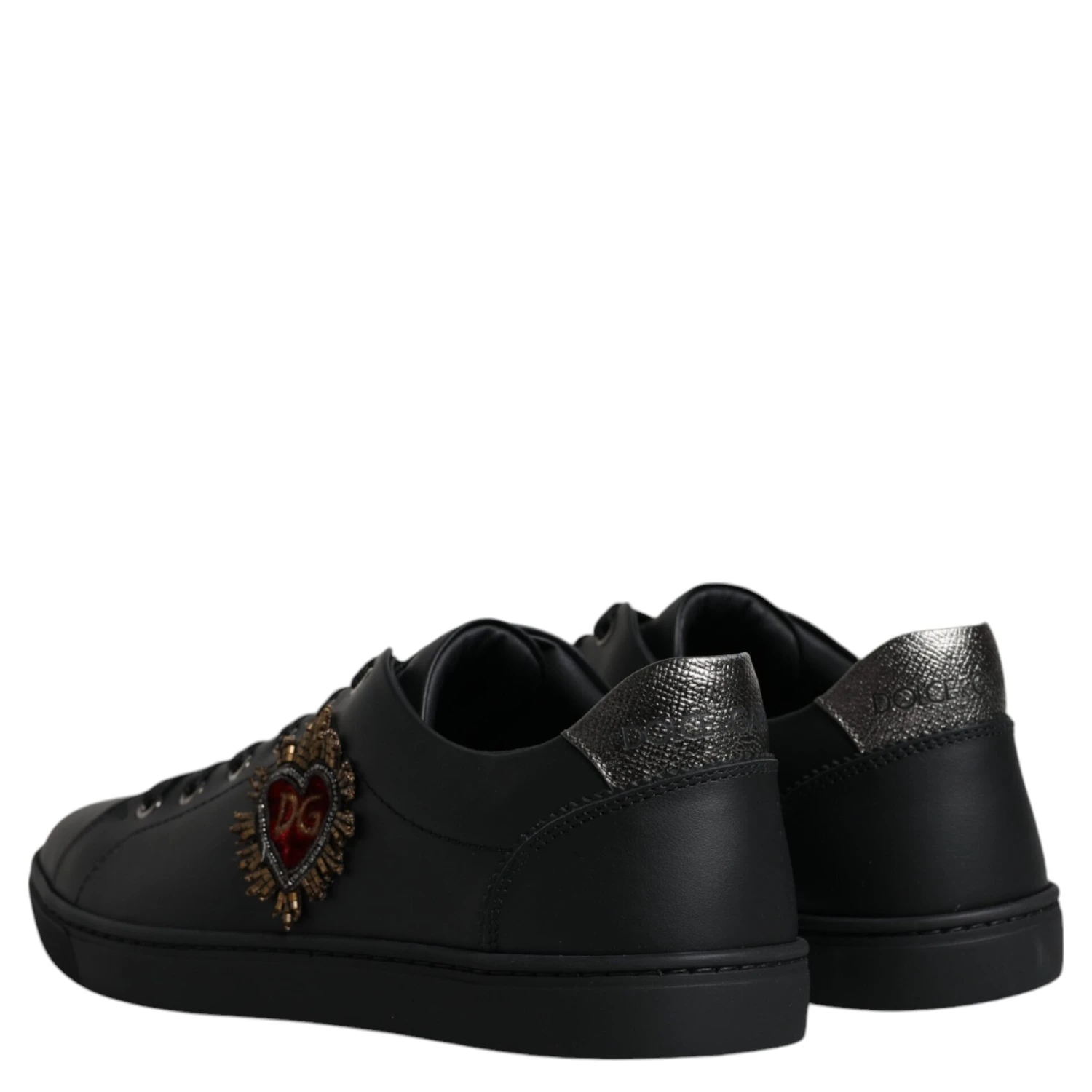 Black London Sacred Heart Men Sneakers Shoes