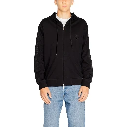 Black Cotton Hoodie