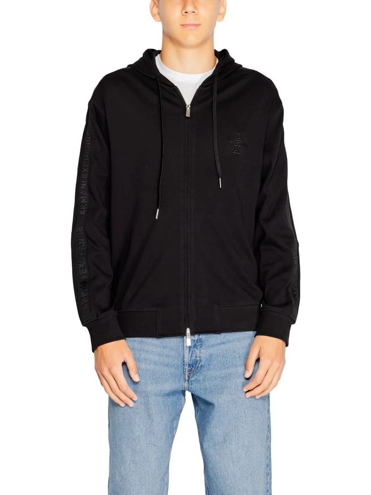 Black Cotton Hoodie