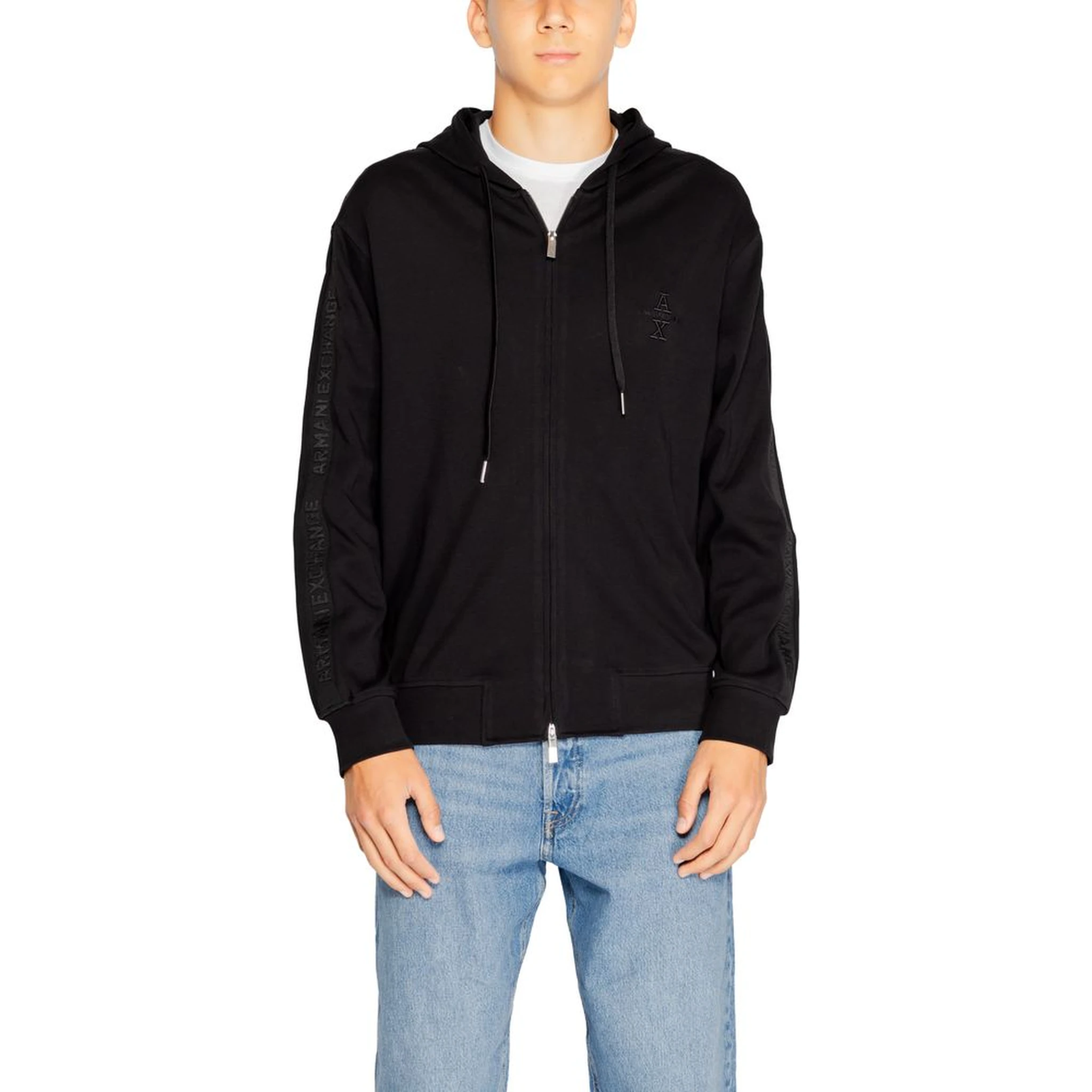 Black Cotton Hoodie